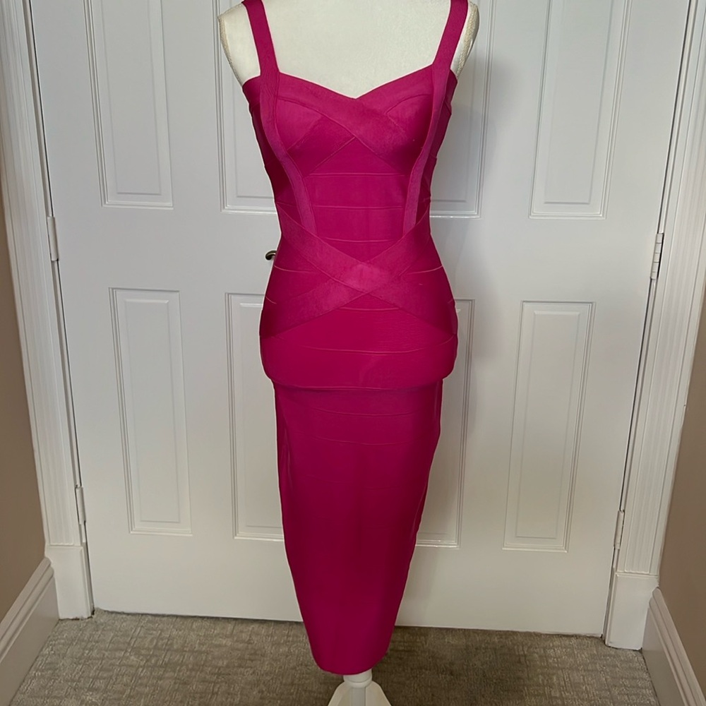 Hot! Pink bandage dress size S